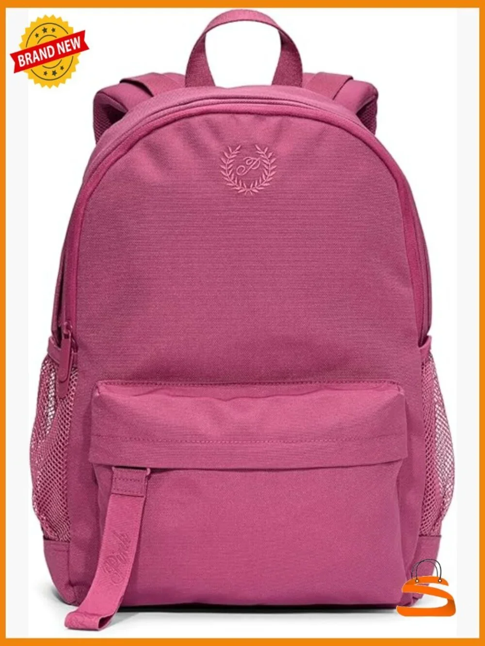 Canvas Laptop Backpack for School Travel, Adjustable Straps, 15